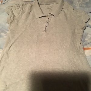 Gray polo shirt